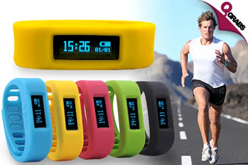 For QR99, Reach Your Fitness Targets with Multi-Function Smart Bracelets - Choose from 5 Sporty Colors! (QR200 Value)